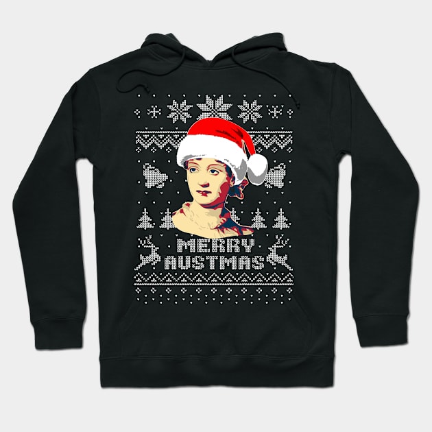 Jane Austin Merry Austmas Hoodie by Nerd_art